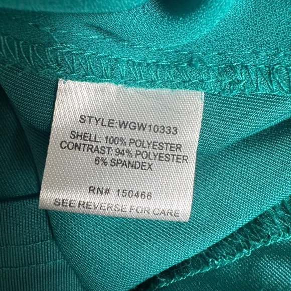 41 Hawthorne Teal Green Bell Sleeve Blouse XL - Picture 6 of 8